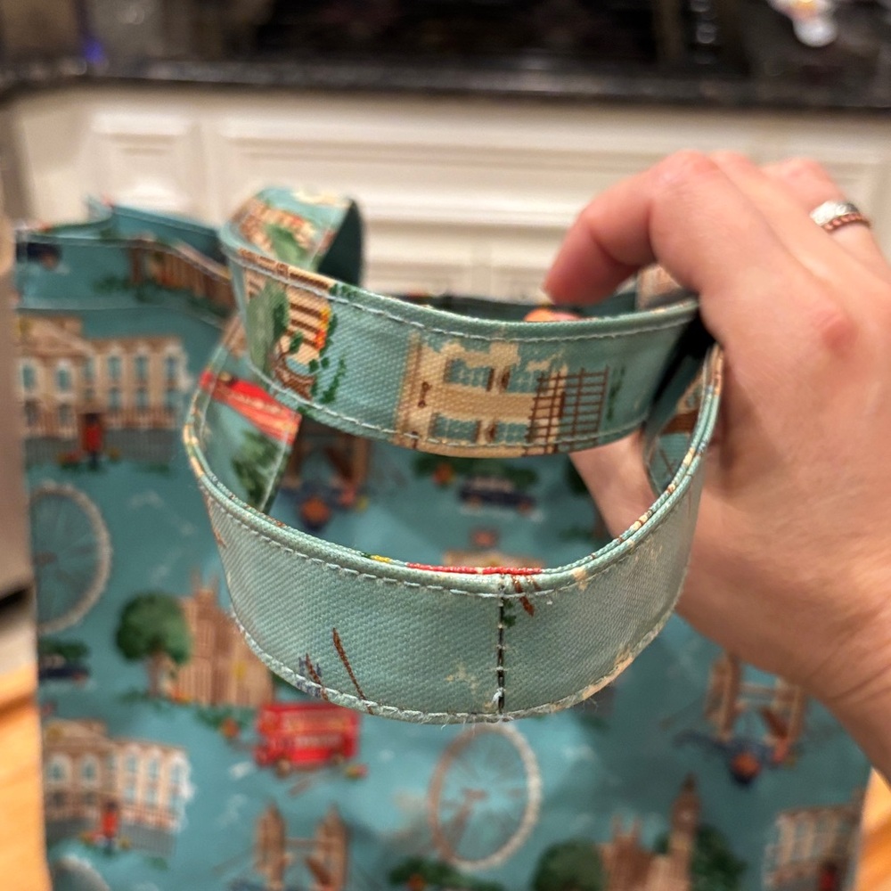 Cath Kidston Teal London Landmark Print Tote - Picture 3 of 9